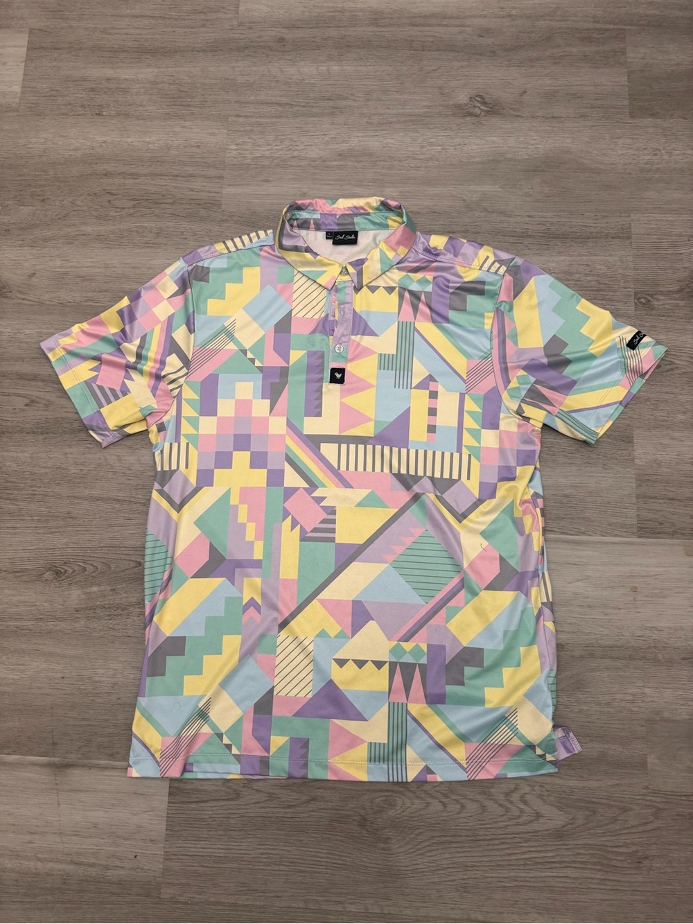 Bad birdie men’s polo golf colorful activewear athleisure